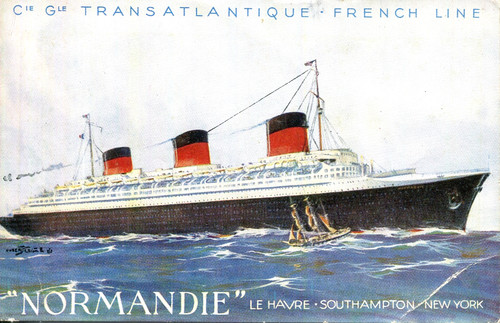 1930s postcard french line - 1930s,