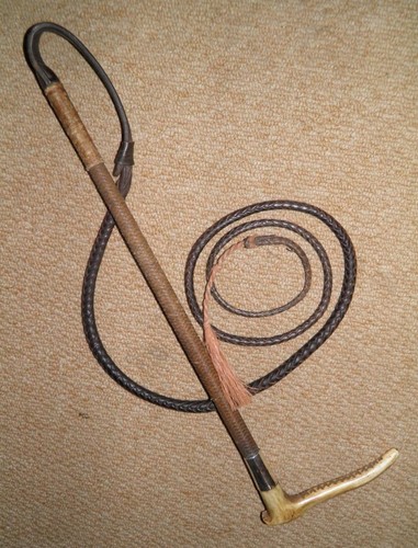 Antique ladies hunting whip - antique,