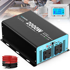 2000W 4000W Pure Sine Wave Power Inverter 12V to 240V Converter Boat Car Remote 