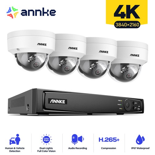 Annke poe colorvu cctv - poe,