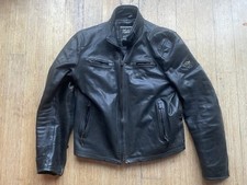 BLACK MATCHLESS OSBORNE LEATHER BIKER JACKET, MALENOTTI  BELSTAFF XL BOMBER