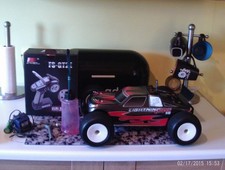 hpi hotbodies lightning 10 near mint little use rc car 2.5cc nitro