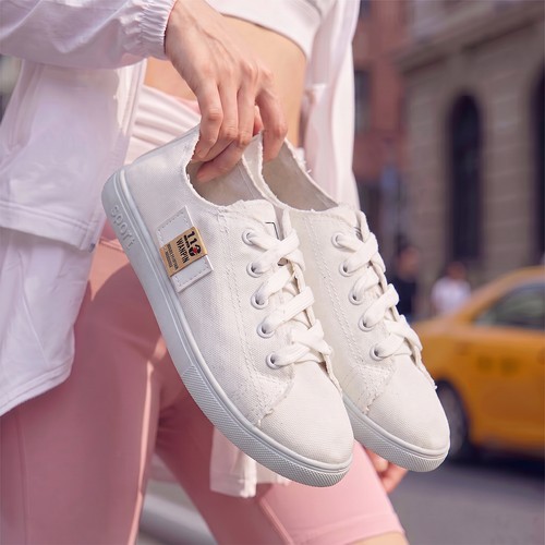 Womens canvas trainers ladies - canvas,