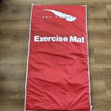 Pro Fitness Padded Exercise Mat Fitness Yoga Pilates Gym Workout Red and Blue 