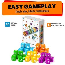 Scrambled Dice Word Game Party