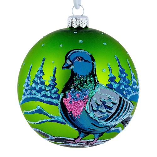 Pigeon ornament handblown - pigeon,