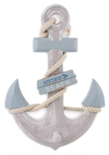 Wooden nautical anchor - wooden, plaque