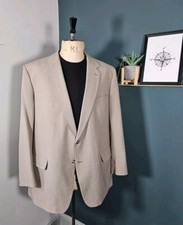 Vintage Jacket Drummond 1980's Terylene Mohair Wool Tailored Blazer UK 46/48