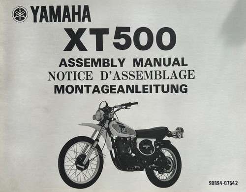 Yamaha xt500 genuine 1976 - genuine,