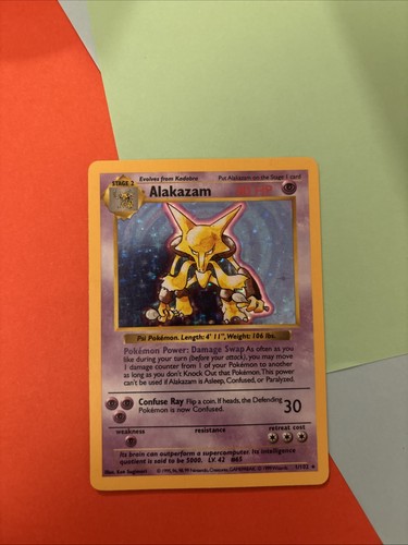 Pokémon tcg alakazam base - pokémon,