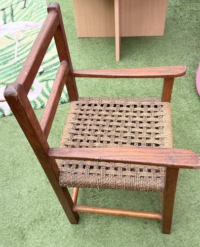 Vintage wooden child chair - vintage, child's