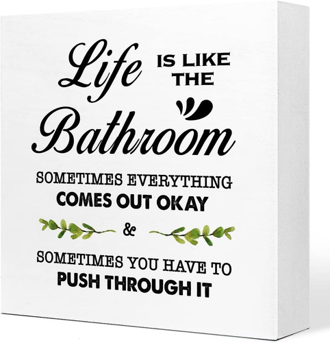 Life like the bathroom - like,