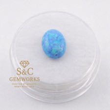 Light Blue Synthetic Opal Oval