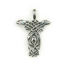 2.4cm pendant Celtic dogs