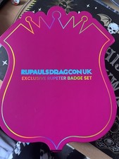 RuPauls Drag Race Ru Peter Pin Box EMPTY NK BADGES CONE WITH