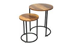 Round Nesting Table Set of 2