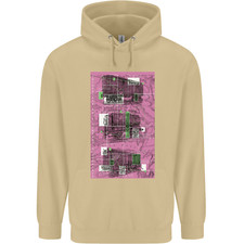 Trains Trainspotting Rail Carriages Mens 80% Cotton Hoodie