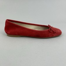 Hobbs Red Ballerina Pumps Flat