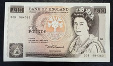 Old Ten £10 Pound Note Near