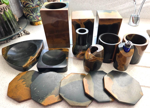 Rare art deco 15pc solid - art, wild