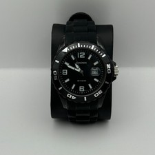 Sekonda 50 Metres Men's Quartz Watch Date Dial Black Bracelet Japan Working