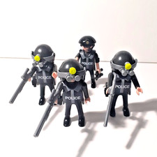 Playmobil Police SWAT Team Special Forces Marksmen With Weapons and Accessories