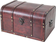 Wooden treasure chest large - wooden,