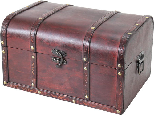 Wooden treasure chest - wooden,