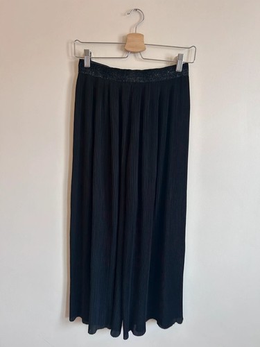 Zara black pleated wide leg - pleated,