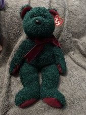 Ty Beanie Buddy 2001 Holiday teddy Excellent Condition With tags