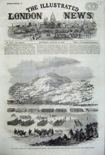 Old Antique Print 1860 Rifle