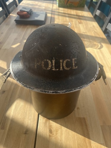 British police helmet ww2 - british,