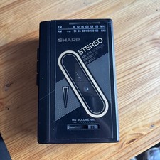 Vintage Sharp Am Fm Stereo Cassette Player Jc-130