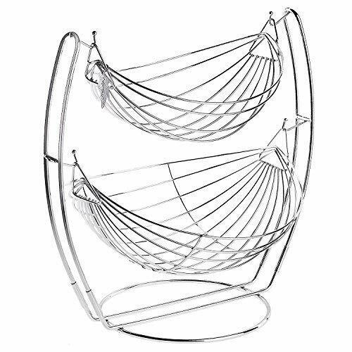 Chrome fruit basket - basket, vegetable