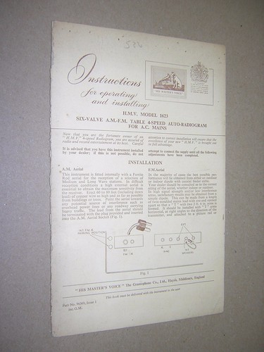 Radio gramophone - h.m.v., &