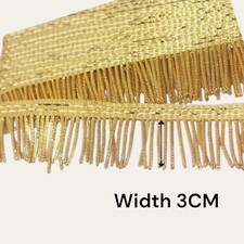 Gold bullion wire fringe for - bullion,