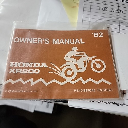 1982 honda xr200 nos - xr200, original