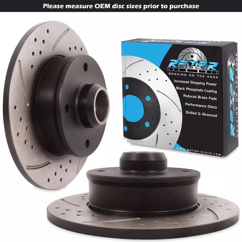 Rear grooved drilled - grooved, 226mm
