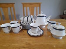 NORITAKE Legendary Ana In Blue 17 Piece Tea Set