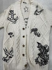Valentino Men's New Heavyweight Knitted Sailor Motiv Cardigan *RARE* Size Small 