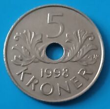 Norway 5 Kroner 1998   Big   Coin