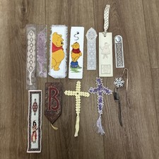 13 Vintage Crochet, cross stitch, lace, metal Bookmarks, Barely Used, Ex Con