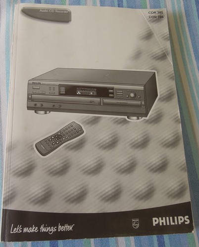 Philips cdr785 cdr786 audio - cdr785,