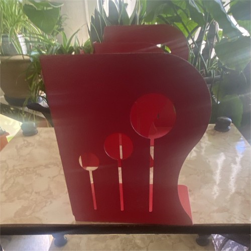 Red metal expandable kitchen - metal,