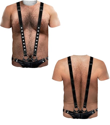 Graphic shirt funny hairy - 3d,