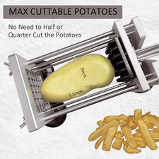 Chip Cutter Machine, Canirologas Professional Potato Chipper Stainless Steel