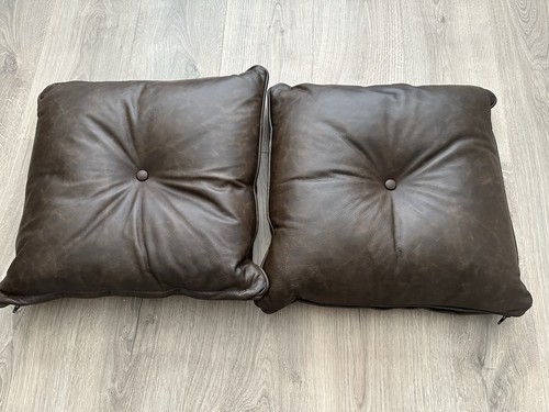 Genuine leather cushions - x,
