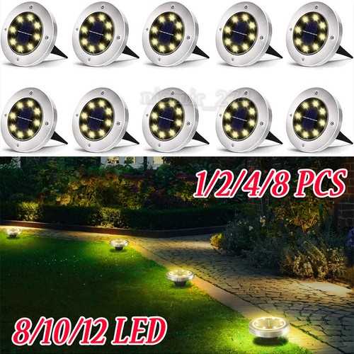 8pcs led solar - ground, lights