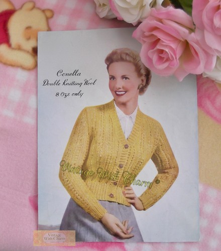 Vintage 1950s lady cardigan - lady's,