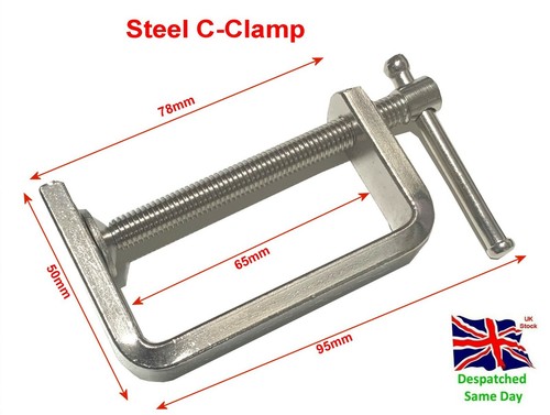 Steel clamp heavy duty - steel, c-clamp